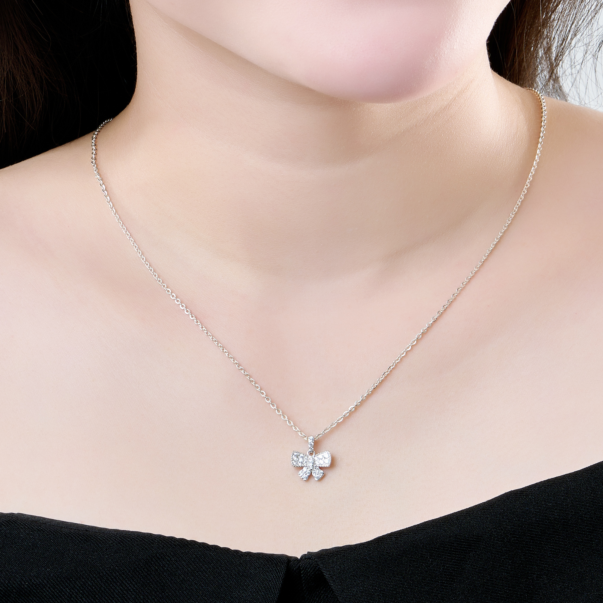 Mặt dây chuyền Vàng Trắng Ý 18K W001259
