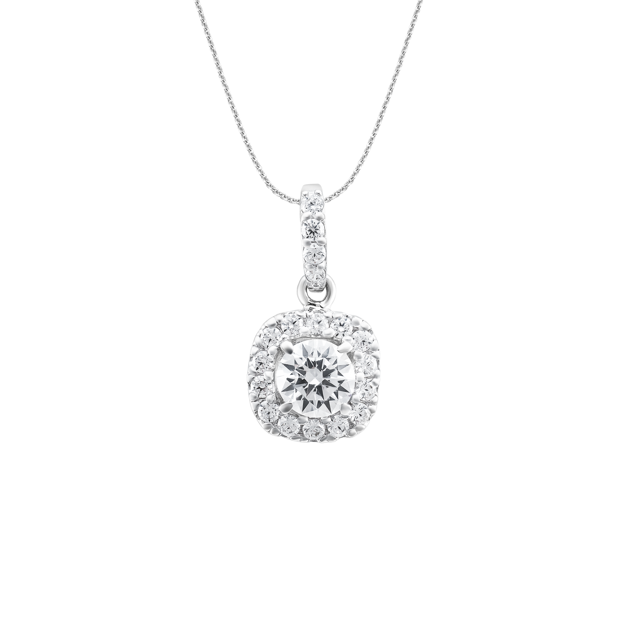 Mặt dây chuyền Kim cương Vàng Trắng 14K Infinity DD2919